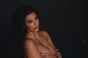 Kim Kardashian naked photoshoot backstage