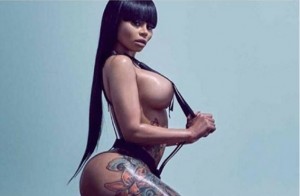 Blac Chyna fully topless