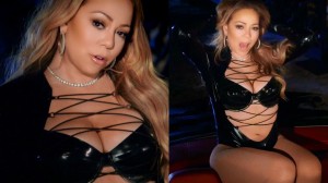 Mariah Carey big cleavage