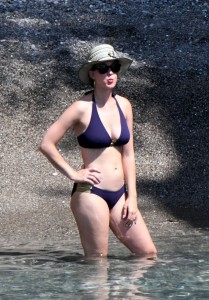 Katy Perry blue beach