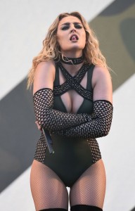 Perrie Edwards hot on stage