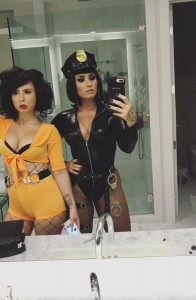 Demi Lovato as sexy police