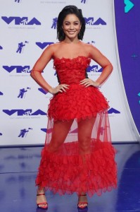 Vanessa Hudgens in sexy red dress