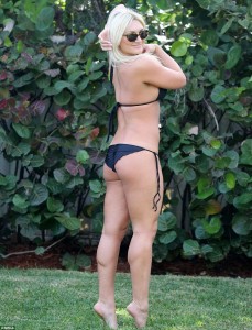 Brooke Hogan black sexy bikini