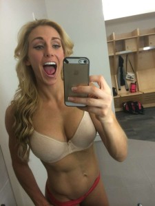 Charlotte Flair bra selfie