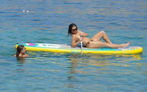 Katie Salmon topless on surf