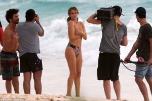 Rosie Huntington-Whiteley topless photoshoot 2